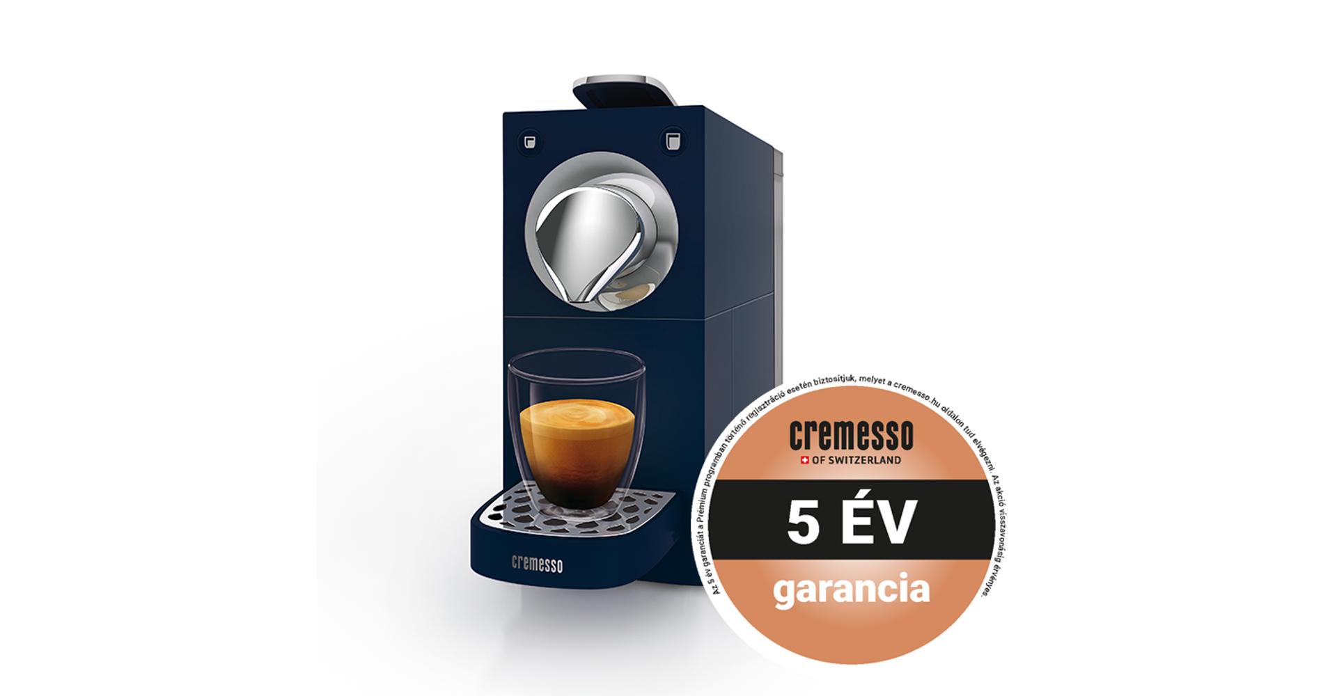 Cremesso Una Automatic Kapszulas Kavefozo Midnight Blue Kapszulas Kavefozok