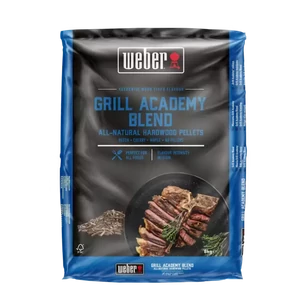 Weber természetes keményfa pellet, Grill Academy keverék, 8 kg zsák