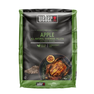 Weber természetes keményfa pellet, alma, 8 kg zsák