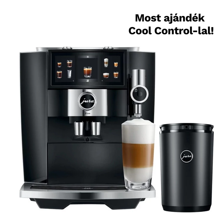 Jura J8 Twin (EA) Diamond Black automata kávéfőző