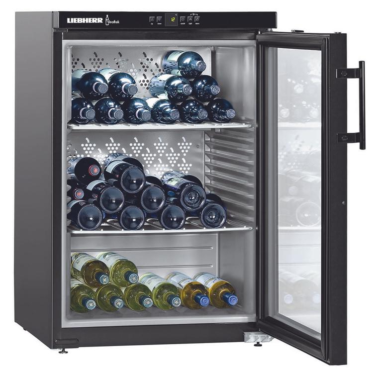 Liebherr WKb 1812-22 Vinothek szabadonálló egyajtós fekete borhűtő CSEREKÉSZÜLÉK BESZÁMÍTÁSSAL!