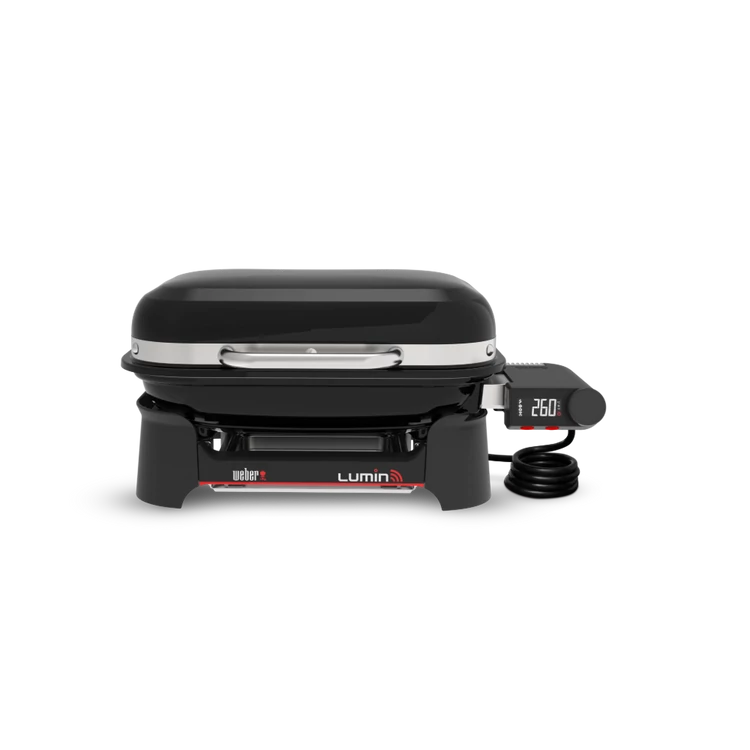 Weber Lumin Smart Compact asztali elektromos grilll, fekete