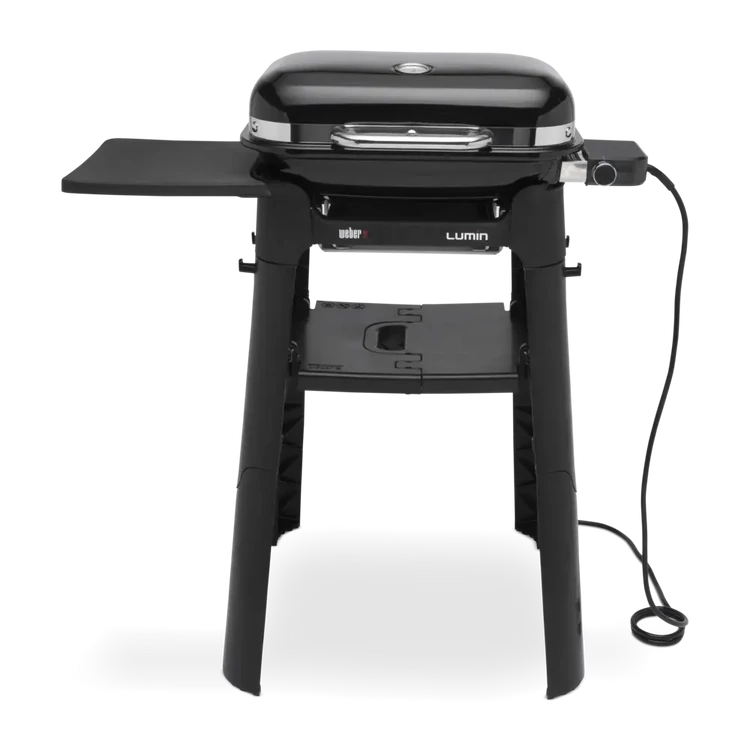Lumin Compact elektromos grill állvánnyal, fekete