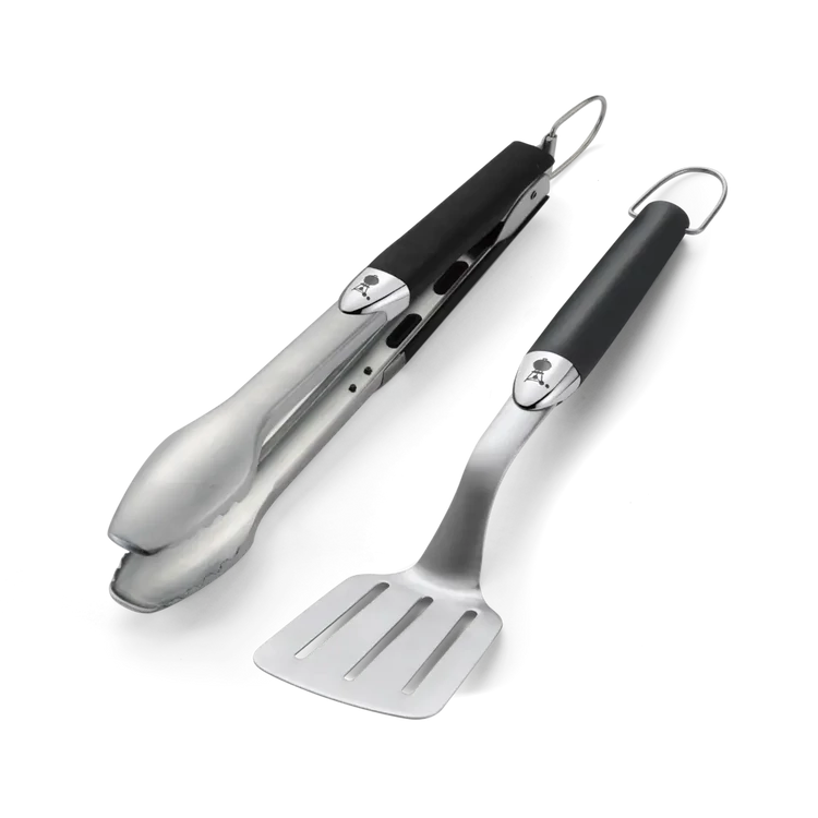 Weber Premium compact eszközkészlet, 2  db-os, nemesacél, fekete