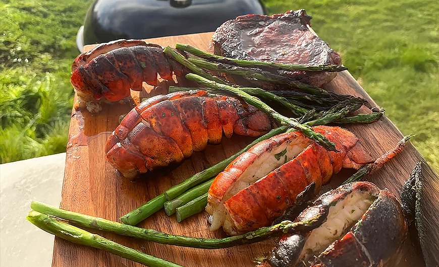 Grillezett homárfarok