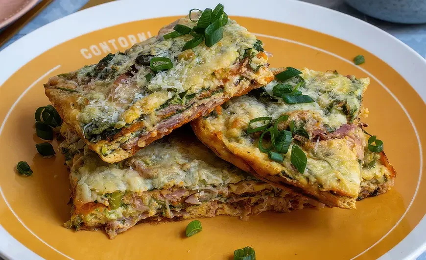 Sütőtökös–Gruyère Frittata – Reggeli füstös harmóniák a grillrácsról 