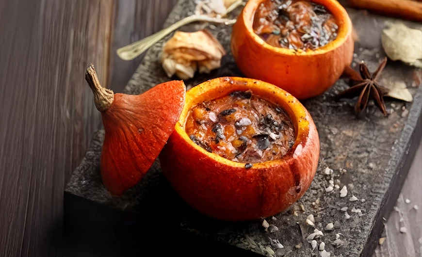 Sült sütőtökkrémleves