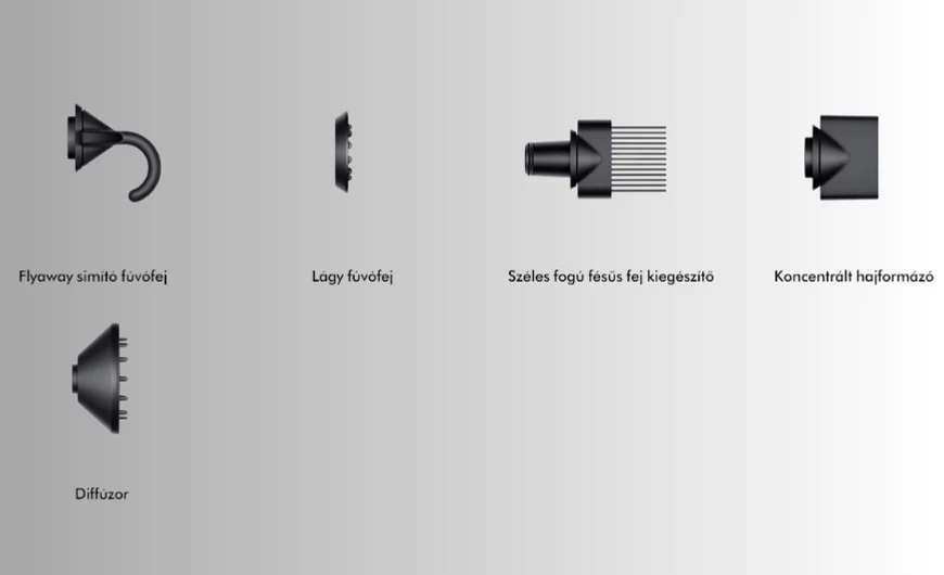 Széles fogú fésűs fej és diffúzor hajszárítóhoz: mire valók ezek a kiegészítők?
